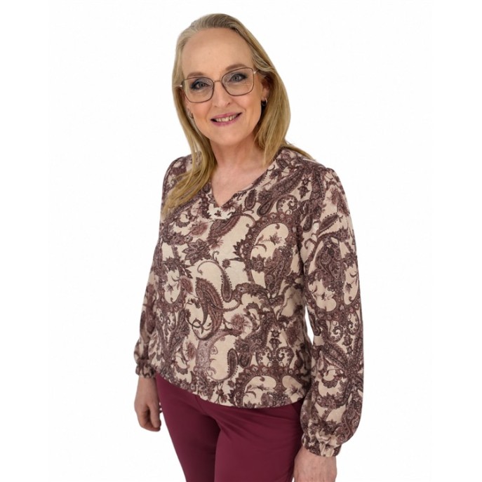 Enjoy Blouson paisley LM 156974 Bruin print Enjoy Blouson paisley LM 156974 Bruin print